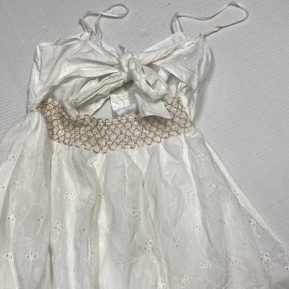 River Island white playsuit romper boho size small (b19) - Picture 7 of 8